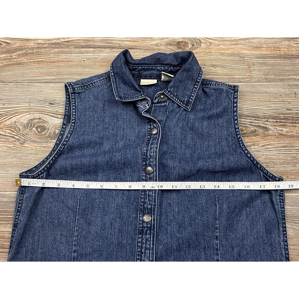 L.L. Bean Blue Denim Midi Dress - Picture 7 of 12